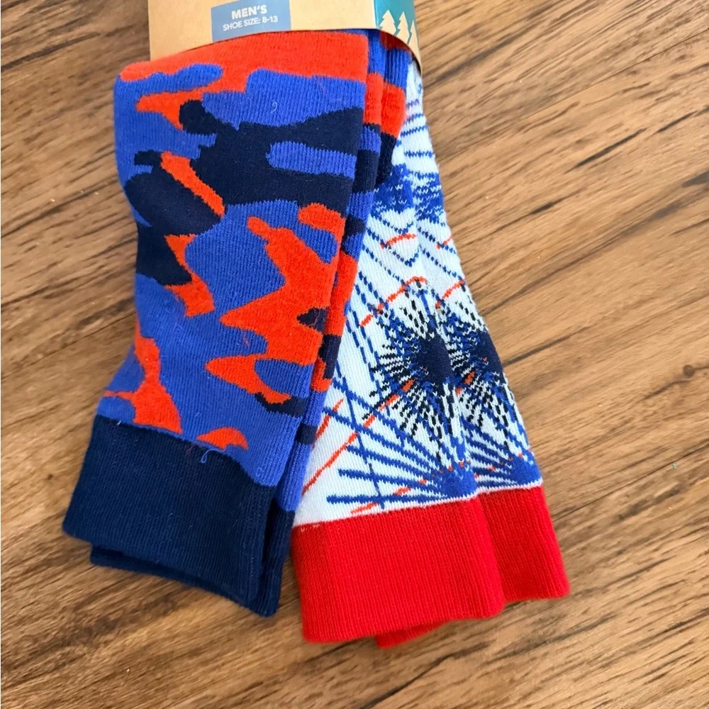 Northeast Outfitters Men’s Fully Cushioned Ski Socks W/Microbe Shield-2 Pair-NWT